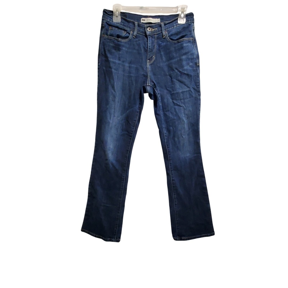 Levis 515 Bootcut Jeans Womens 4M Dark Wash Denim Mid Rise 15516-0128 W27 L32